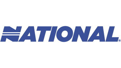 "National" logo in blue text.