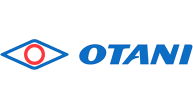 Logo of Otani featuring a blue and red emblem next to the text "OTANI" in blue.