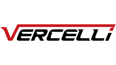 Vercelli logo with stylized red and black text.