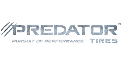 Predator Tires logo with slogan "Pursuit of Performance".