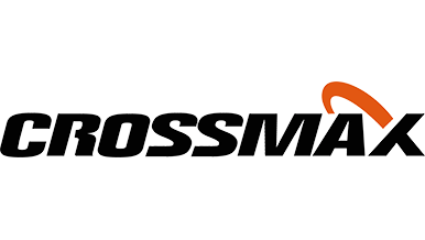 Crossmax logo with stylized "X" and an orange arc accent.